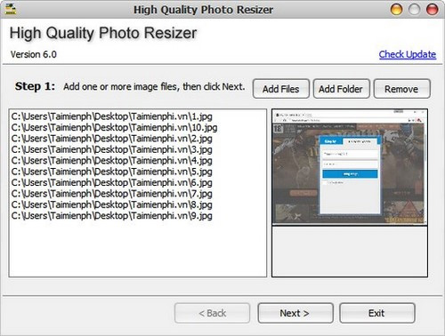 Giảm dung lượng ảnh hàng loạt (2)