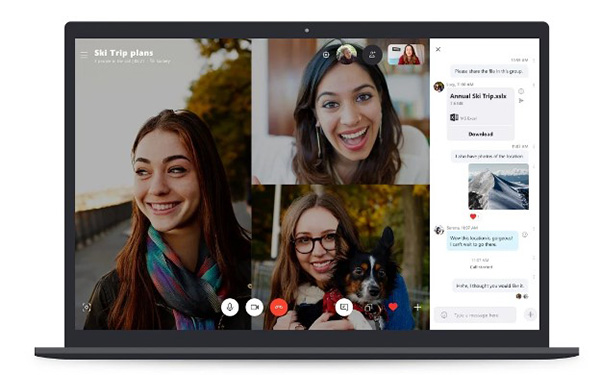 Skype hỗ trợ đồng thời cả 3 hình thức nhắn tin, gọi cuộc gọi thoại và gọi video