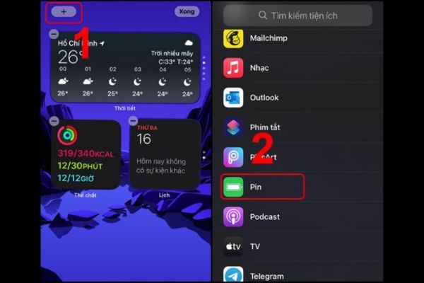 Cách hiện phần trăm pin iPhone áp dụng cho iOS 14 trở lên