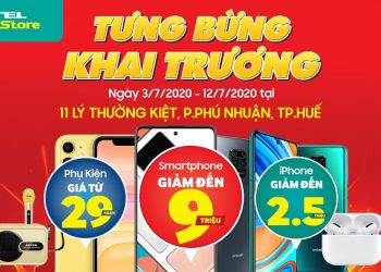 Khai trương Viettel Store tại TP. Huế – Smartphone chính hãng giảm đến 9 triệu, phụ kiện giá chỉ từ 29K