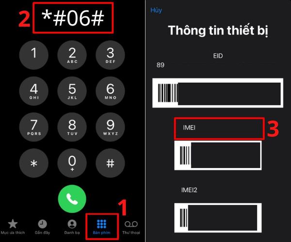 kiểm tra iMEI iphone