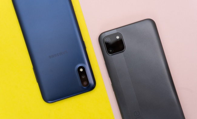 So sánh Realme C11 và Galaxy A01