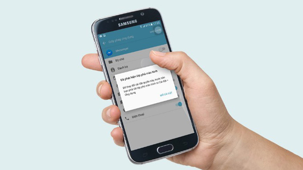 Tắt lớp phủ màn hình điện thoại Samsung