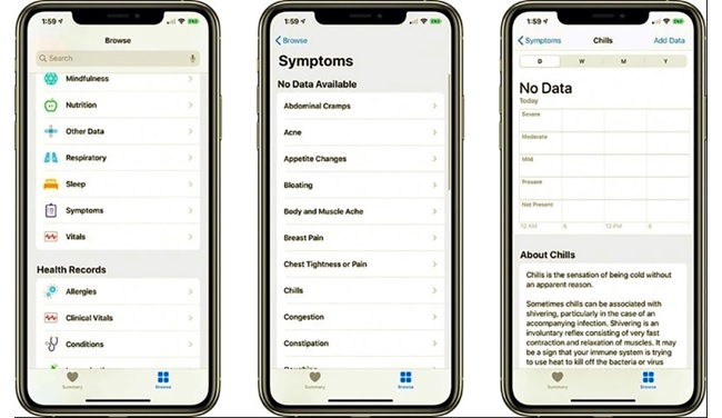 Ứng dụng Health có tính năng mới