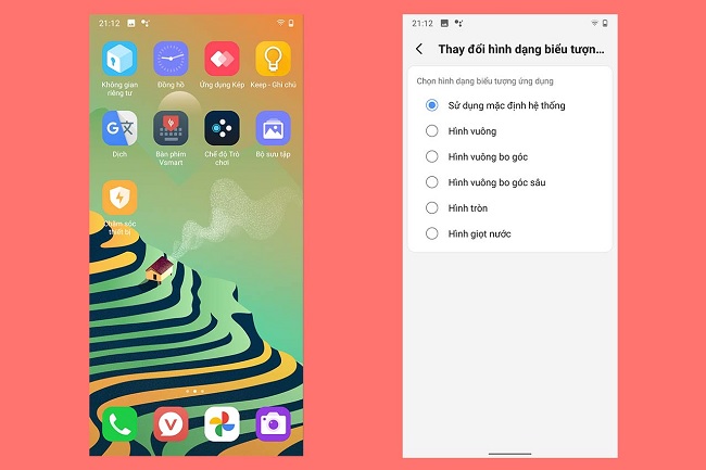 Giao diện dễ nhìn