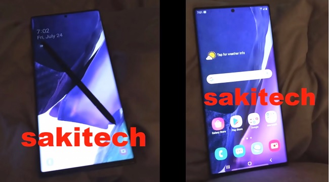 Hình ảnh Galaxy Note 20 Ultra cắt từ clip