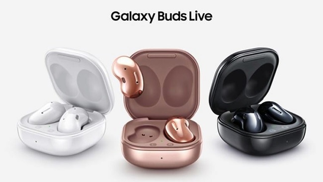 Ba màu sắc của Galaxy Buds Live được ra mắt trước đó