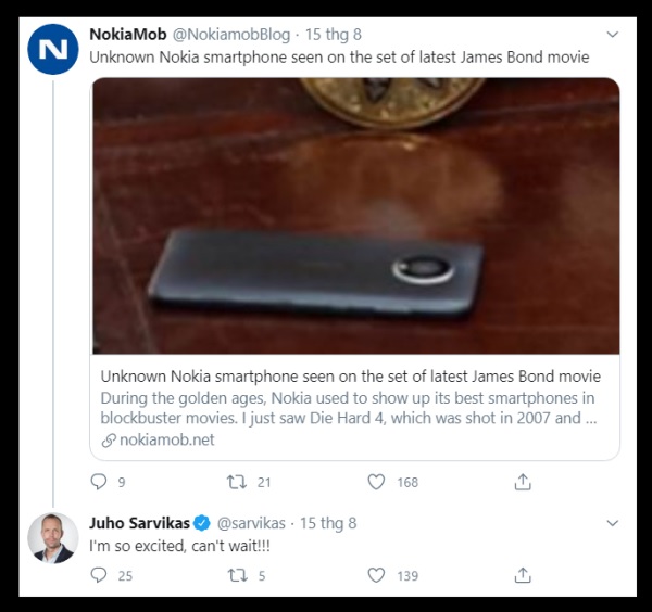 Ông Juho Sarvikas - Giám đốc sản phẩm kiêm Phó chủ tịch phụ trách Nokia Mobile ở Bắc Mỹ phản hồi về tin đồn