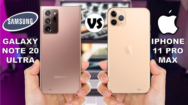 Note 20 Ultra và iPhone 11 Pro Max có rất nhiều điểm khác biệt