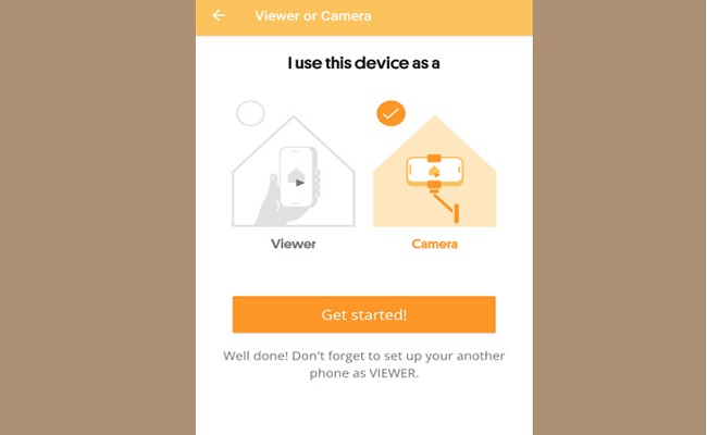 Bạn chọn Camera và nhấn Get started