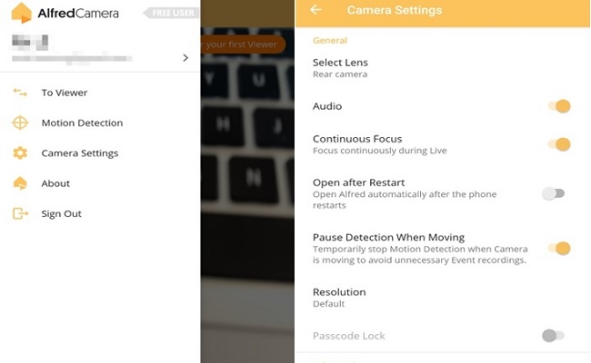 Tiến hành cài đặt camera như hình
