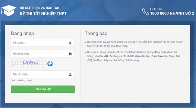 Bạn hãy nhập thông tin như trong hình và kiểm tra lại trước khi đăng nhập nhé