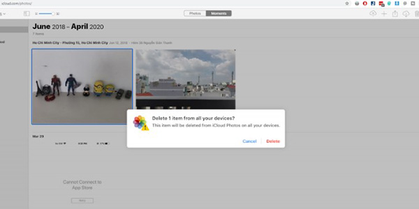 Lựa chọn những bức ảnh muốn xóa khỏi iCloud Photos 