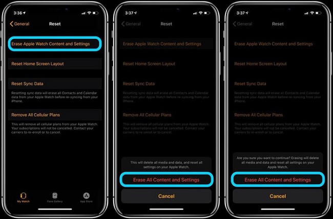 Cuối cùng là chọn Xóa tất cả nội dung và cài đặt lại nhé