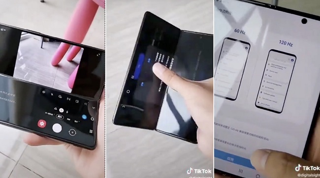 Ảnh cắt từ video cận cảnh Galaxy Z Fold 2 5G