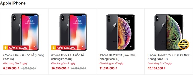 iPhone X và XS mất Face ID được bán tràn lan trên mạng