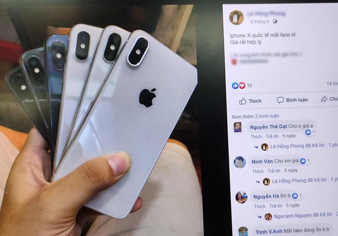 iPhone X mất Face ID được chào bán tràn lan trên mạng