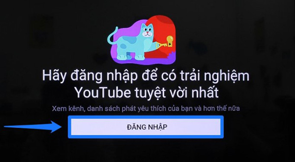 Cách đăng nhập Youtube trên Tivi Sony (2)