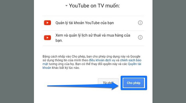 Cách đăng nhập Youtube trên Tivi Sony (5)