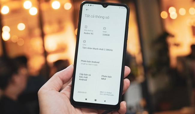 Cấu hình Xiaomi Redmi 9C