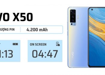 đánh giá thời gian sử dụng pin Vivo X50