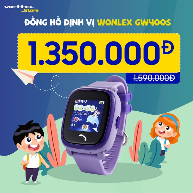 Đồng hồ thông minh trẻ em Wonlex GW400S