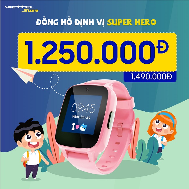 Đồng hồ định vị Super Hero