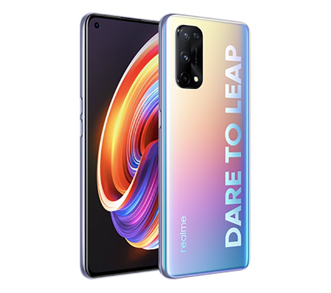 Realme X7 Pro có một lỗ đục góc trên cùng bên trái chứa camera selfie