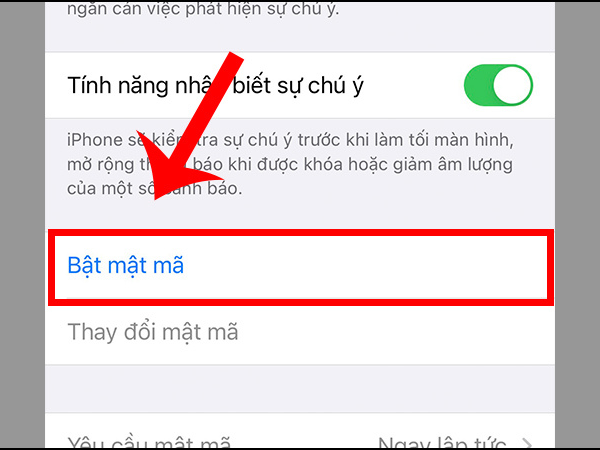 khóa màn hình iphone