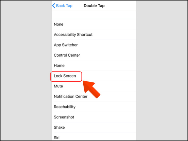 khóa màn hình iphone