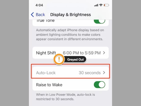 khóa màn hình iphone