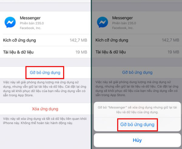 Gỡ bỏ ứng dụng Facebook và Messenger trên điện thoại