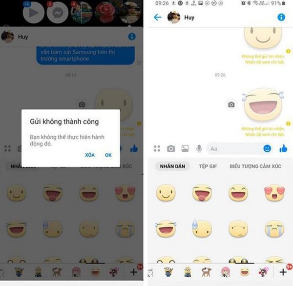 Lỗi do kết nối mạng Internet đang sử dụng không ổn định