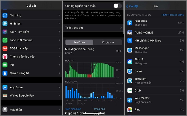 Kiểm tra thủ phạm gây hao pin