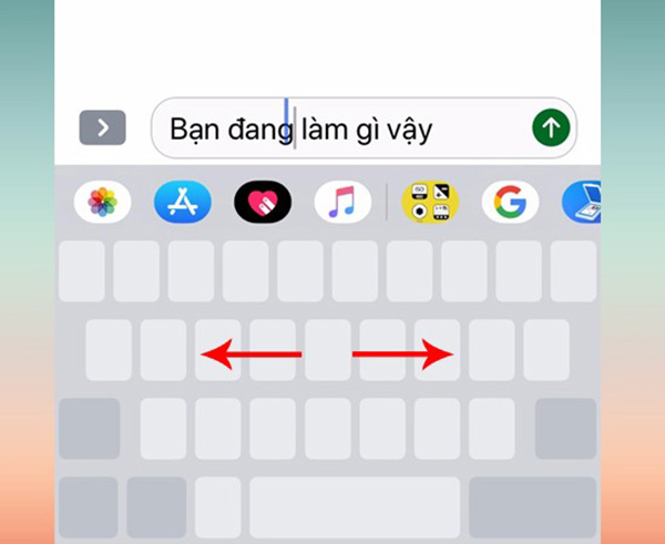 Di chuyển con trỏ với 3D Touch.