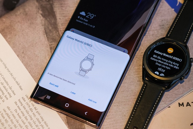 Kết nối Galaxy Watch 3 với Galaxy Note 20 Ultra