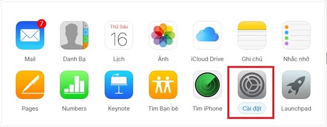 Cách 2 là vào tìm iPhone