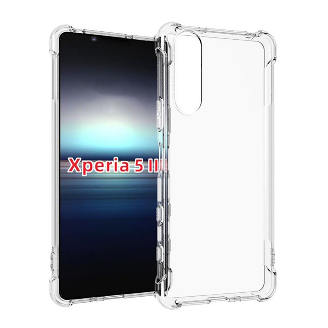 Hình ảnh ốp lưng trong suốt của Sony Xperia 5 II tiết lộ tổng quan về thiết kế mặt trước và sau