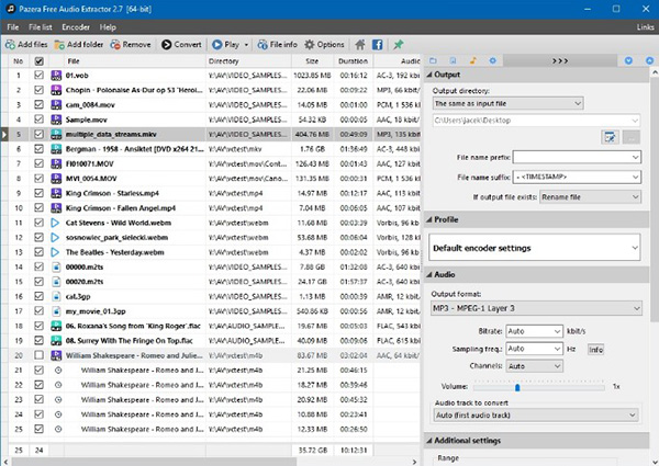 Phần mềm Pazera Free Audio Extractor