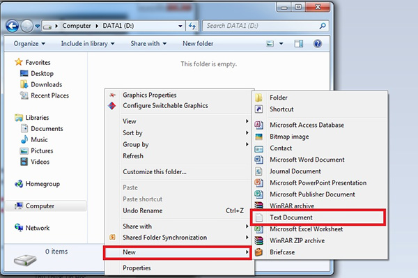 Tạo thư mục mới trên ổ đĩa máy tính