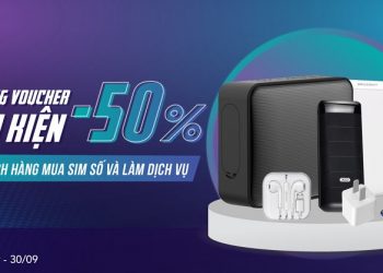Giảm giá đến 50% Phụ kiện dành cho khách hàng mua sim số và làm dịch vụ tại Viettel Store
