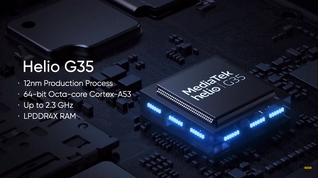 Realme C12 và C15 đều được chạy chip MediaTek Helio G35