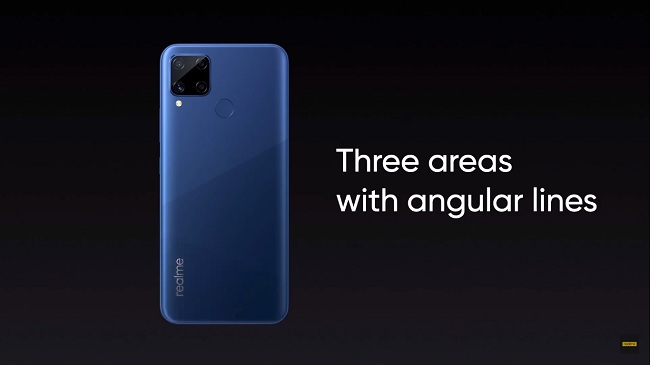 Hãng ra Realme C12 và C15 với thiết kế mặt lưng đặc biệt với dạng Geometic Gradient với 3 phần màu đặc biệt