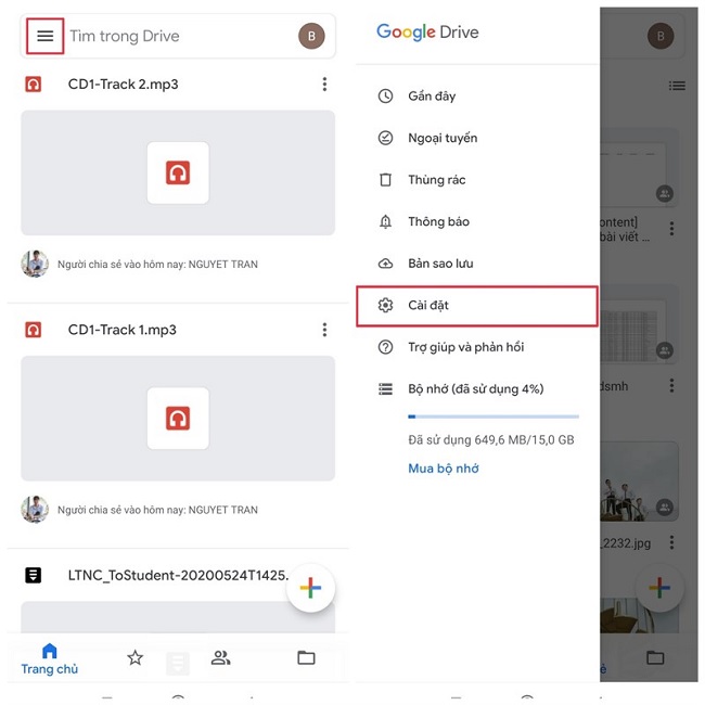 Sao lưu dữ liệu trên smartphone với Google Drive