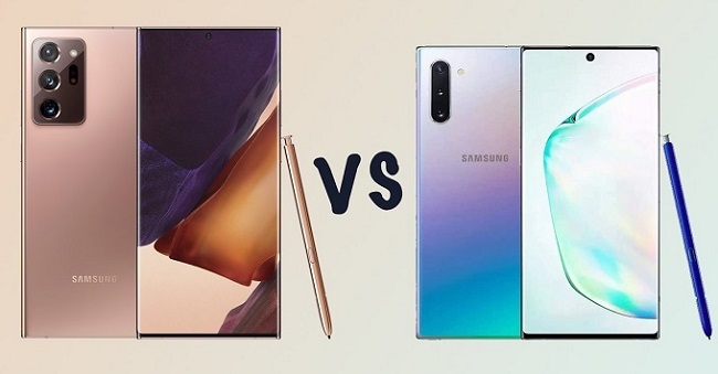 So sánh Galaxy Note 20 Ultra và Galaxy Note 10+