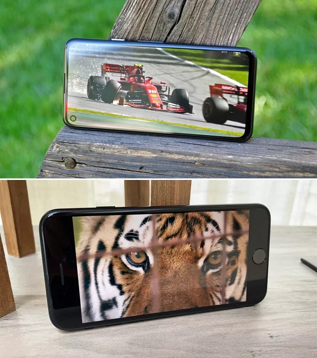 Màn hình Pixel 4a được đánh giá cao hơn màn hình iPhone SE 2020