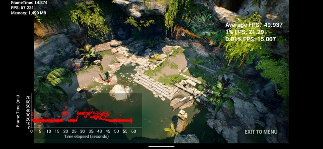 Với bản đồ thứ 2 thì đây là kết quả của ROG Phone 3 trong lần test 1