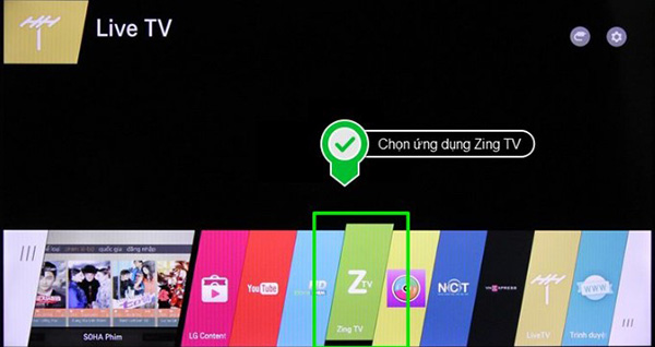 Tải và cài đặt ứng dụng Zing TV cho smart tivi