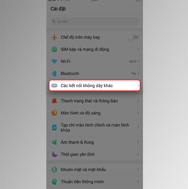 Chọn các kết nối không dây khác để tăng tốc wifi.