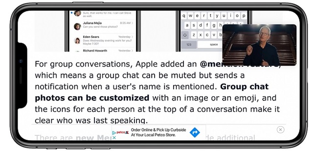 Video được hiển thị dưới dạng cửa sổ